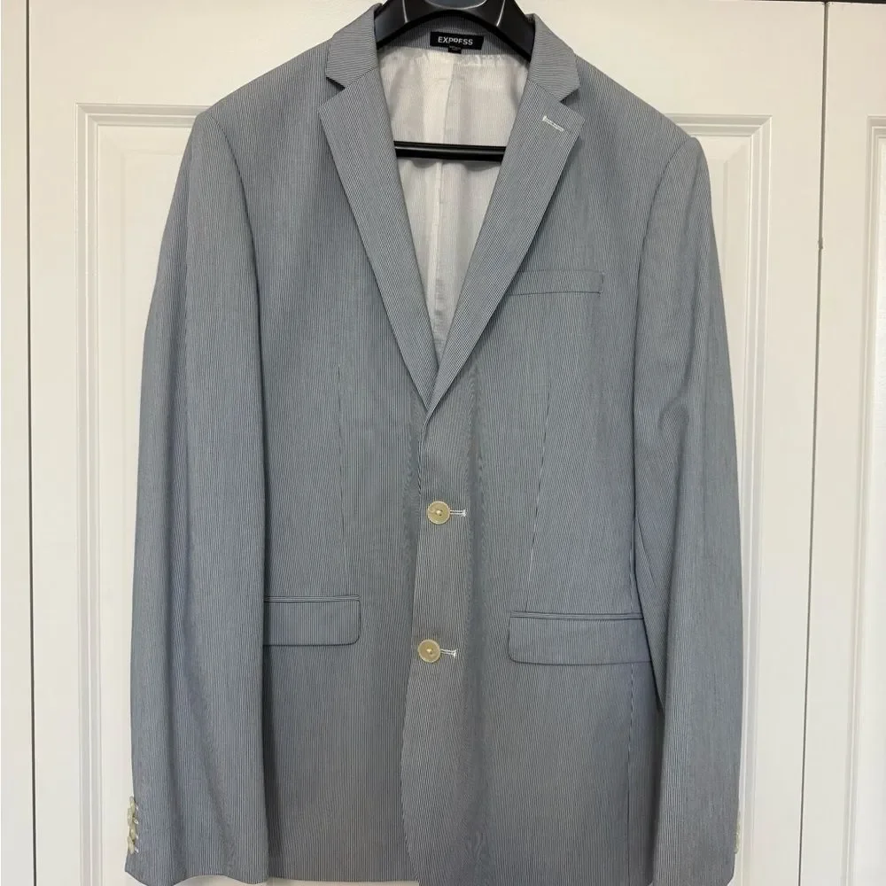 Express Men's Blazer in Light Blue